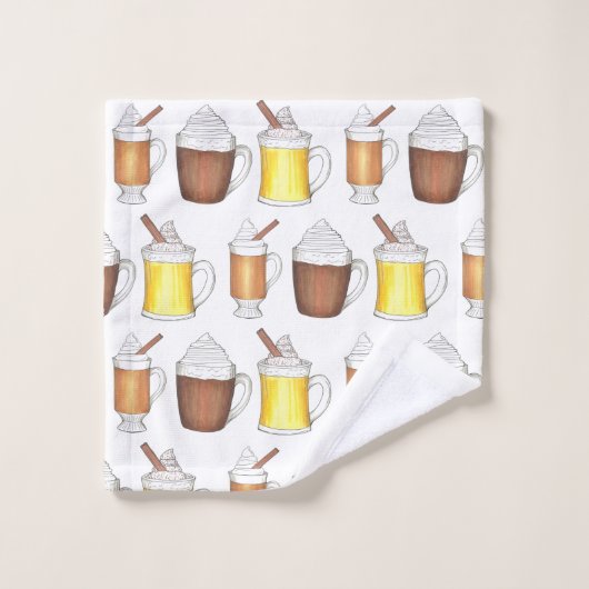 Drinken van de wintervakantie van de hete cacao Ru Bad Handdoek (Wasdoekje)