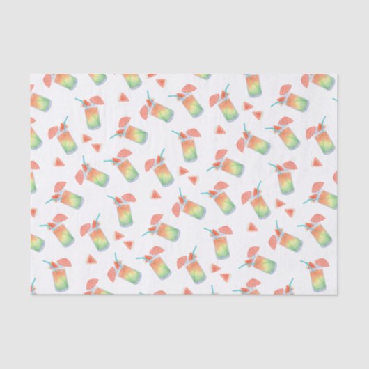 Drinken van de zomer tissuepapier (Voorkant)