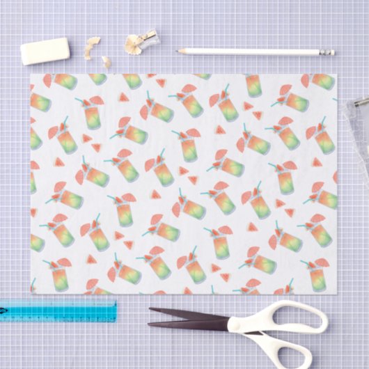 Drinken van de zomer tissuepapier (Craft)