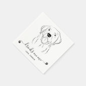 Drinken van het hondenweddenschap op mij Aangepast Servet (Hoek)