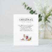 Drinken van het Open Huis van de Begroting Uitnodi (Staand voorkant)