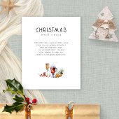 Drinken van het PAPIER-kerst Open House uitnodigen Flyer