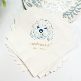 Drinken van Me Pet Wedding Napkins Servet