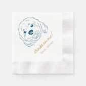 Drinken van Me Pet Wedding Napkins Servet (Voorkant)