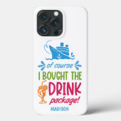 Drinken voor aangepaste naam cruise Case-Mate iPhone case (Achterkant)