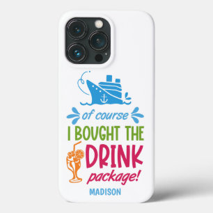 Drinken voor aangepaste naam cruise Case-Mate iPhone case