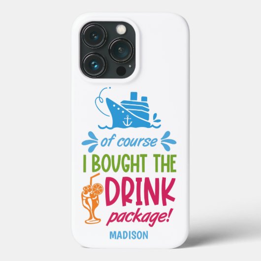 Drinken voor aangepaste naam cruise Case-Mate iPhone case (Achterkant)