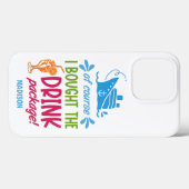 Drinken voor aangepaste naam cruise Case-Mate iPhone case (Achterkant (horizontaal))