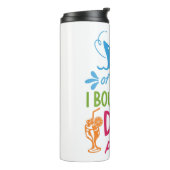 Drinken voor aangepaste naam cruise thermosbeker (Gedraaid links)