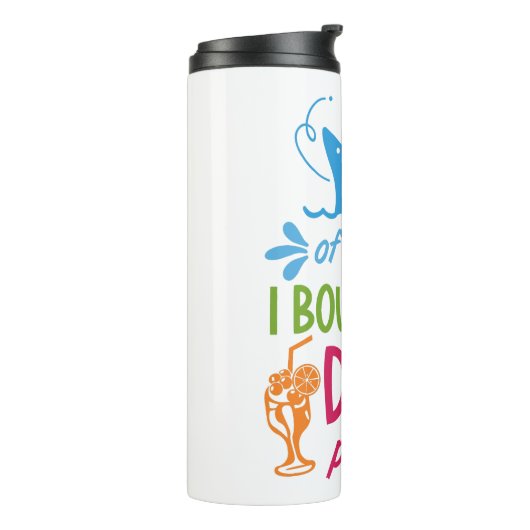 Drinken voor aangepaste naam cruise thermosbeker (Gedraaid links)