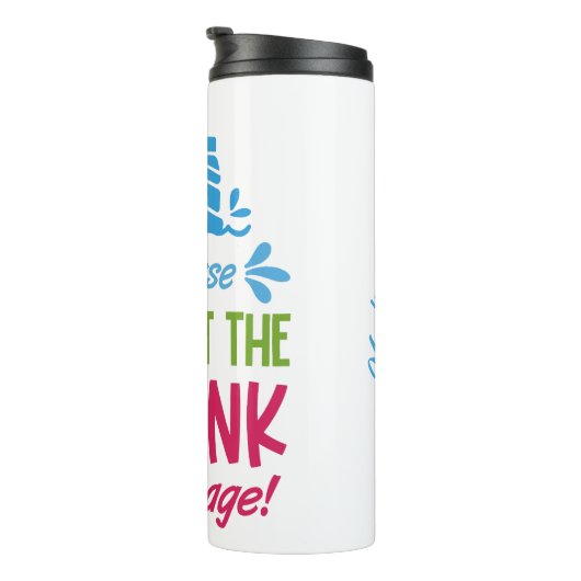 Drinken voor aangepaste naam cruise thermosbeker (Geroteerd rechts)