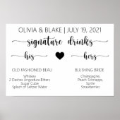 Drinken voor bruiloft afdrukken poster (Voorkant)