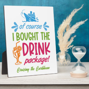 Drinken voor cruise op de bestemming fotoplaat