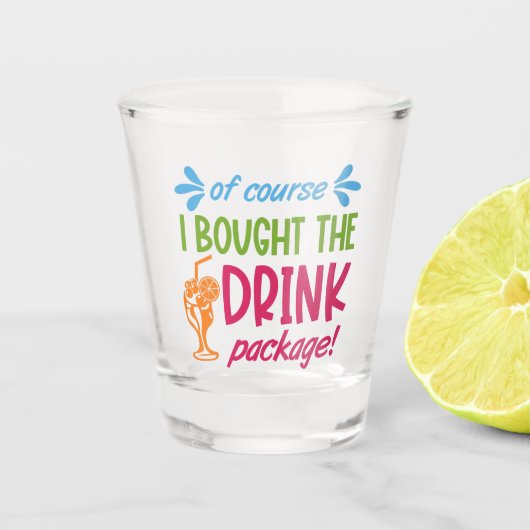 Drinken voor cruise shot glas (Voorkant)