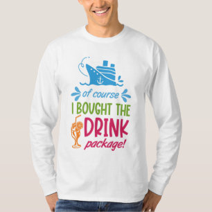 Drinken voor cruise t-shirt