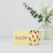Drinken voor de gezondheid van juice Bar watermelo Visitekaartje (Staand voorkant)