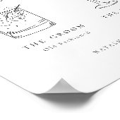 Drinken voor hedendaagse grafische minimalistische poster (Hoek)