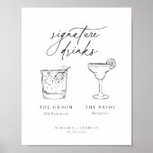 Drinken voor hedendaagse grafische minimalistische poster (Voorkant)