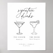 Drinken voor hedendaagse grafische minimalistische poster (Voorkant)