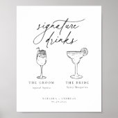 Drinken voor hedendaagse grafische minimalistische poster (Voorkant)