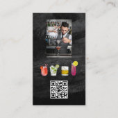 Drinken voor het mengen van bartenders | QR-code Visitekaartje (Voorkant)