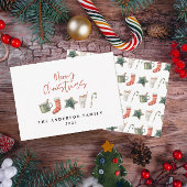 drinken voor kerstkoekjes met snoepriet notitiekaartje