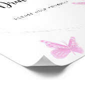 Drinken voor vlinders helpen jezelf poster (Hoek)