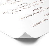 drinken voor waterverf herfst-bossen voor de bruil poster (Hoek)