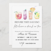 Drinken voor weduwendouche kaart (Voorkant / Achterkant)