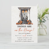 Drinken zijn op het House Housewarming Party Kaart (Staand voorkant)