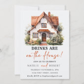 Drinken zijn op het House Housewarming Party Kaart (Voorkant)