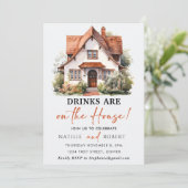 Drinken zijn op het House Housewarming Party Kaart (Staand voorkant)