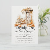 Drinken zijn op het House Housewarming Party Kaart (Staand voorkant)