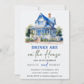Drinken zijn op het House Housewarming Party Kaart (Voorkant)
