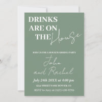 Drinken zijn op het huis housewarming party groen