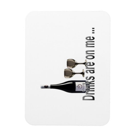 Drinken zijn op mij gericht magneet (Verticaal)