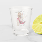 Drinken zijn op mij gericht shot glas (Achterkant)