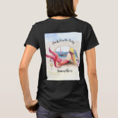 Drinkende Meiden Custom Bruidsmeisjeshuwelijk T-shirt (Achterkant)