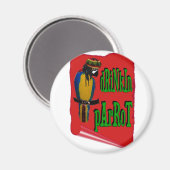 Drinkende Papegaai Magneet (Voorkant / Achterkant)