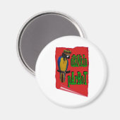 Drinkende papegaai magneet (Voorkant / Achterkant)