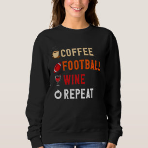 Drinkenliefhebber Grappige Koffie, Voetbal , Wijn Trui