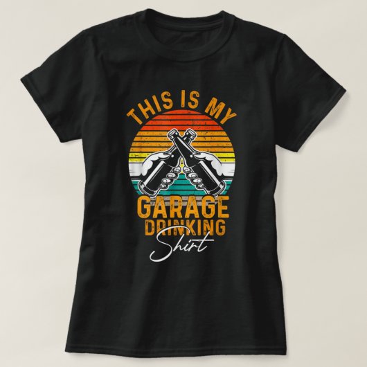 Drinker  bier Dit is mijn kleding. T-shirt (Design voorkant)