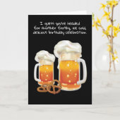 Drinker sterdag kaart (Gele Bloem)