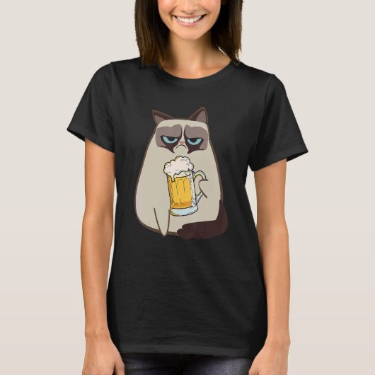 Drinkers 365 Beer Cat Style T-shirt (Voorkant)