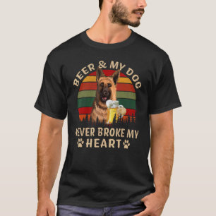 Drinkers 365 Bier & Duitse Herdershond Nooit Gebro T-shirt
