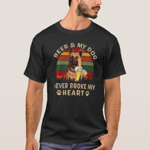Drinkers 365 Bier & Duitse Herdershond Nooit Gebro T-shirt