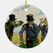 Drinkers door Vincent van Gogh Keramisch Ornament (Achterkant)
