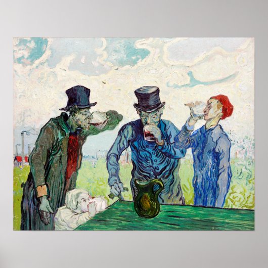 Drinkers door Vincent Van Gogh Poster (Voorkant)