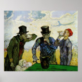 Drinkers door Vincent van Gogh Poster (Voorkant)