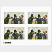 Drinkers door Vincent van Gogh Rechthoekige Sticker (Vel)